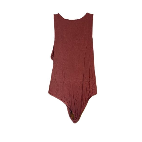 Torrid Plus Size Brick Red Super Soft CrissCross Surplice Bodysuit Size 3X - Picture 7 of 8